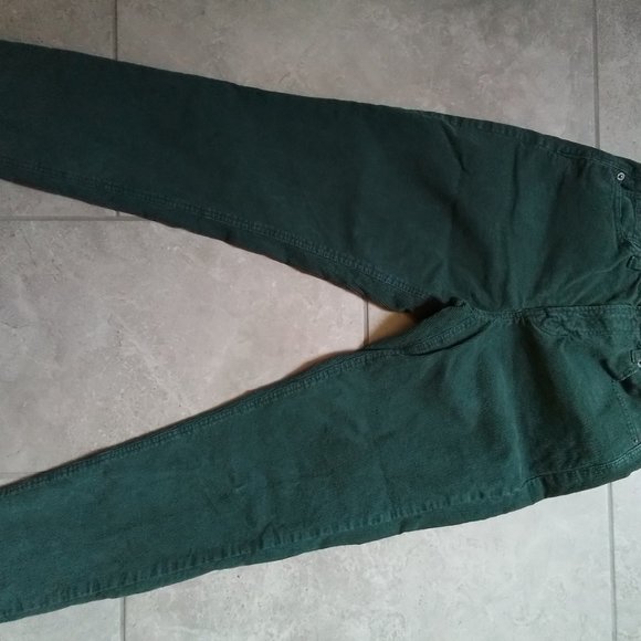 American Eagle Corduroy Pants Mom Jean NWOT green - Picture 2 of 5